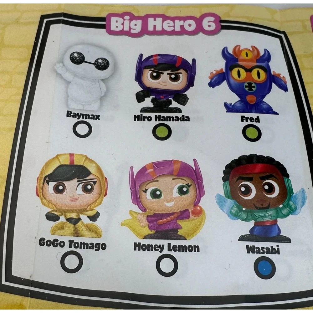 Disney Doorables BIG HERO 6 Series 8 Baymax Hiro Fred Honey Wasabi ULTRA RARE
